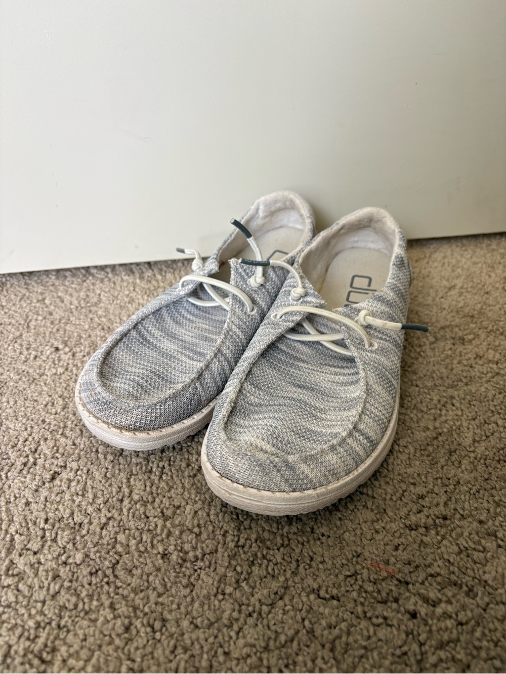 HEYDUDE Wendy Sox Glacier Grey Women’s Size 6